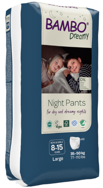 Bambo Dreamy Pants Noche T-L (35-50 Kg) 10 Uds