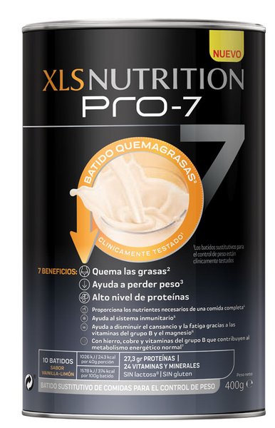 XLS Nutrition Pro 7 Batido Quemagrasas 400g