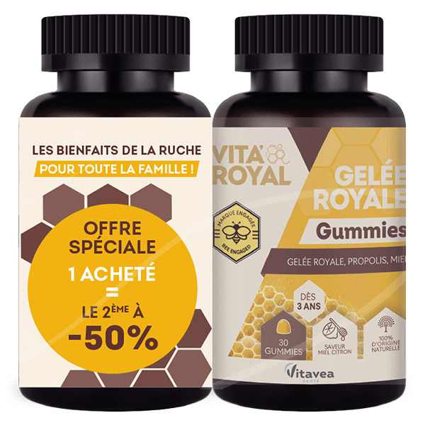 Vita'Royal Gelée Royale dès 3 ans Format éco 60gummies Pectine végétale 4