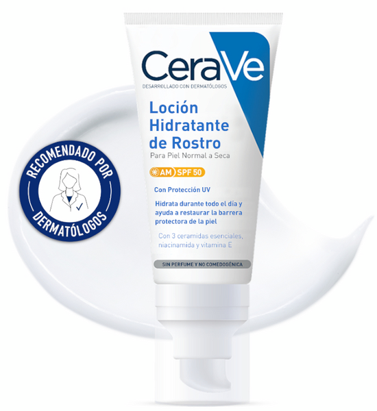 Cerave Loción Hidratante Facial SPF50 52 Ml