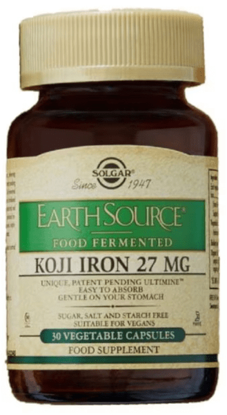 Solgar Earth Source Koji Iron 30 Comprimidos