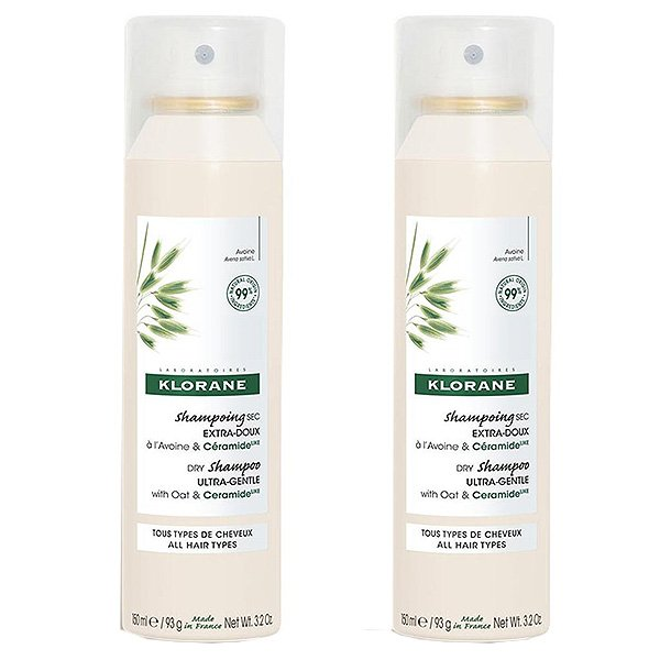 Duo Spray Shampoing Sec Extra Doux à l'Avoine & Céramide Lot de 2 x 150ml