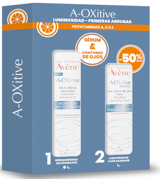 Avène A-Oxitive Sérum Esencial 30 Ml + Contorno De Ojos 15 Ml