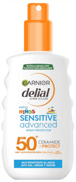 Garnier Delial Niños Sensitive Advanced SPF50+ 150 Ml