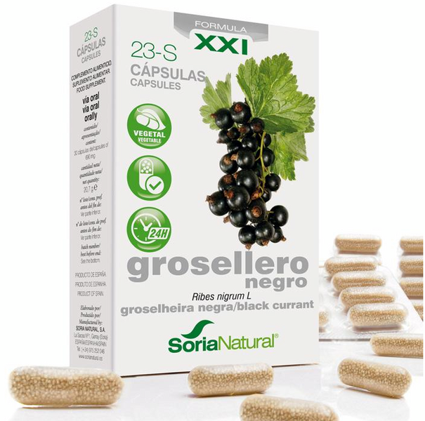 Soria Natural 23-S Grosellero Negro 30 Cápsulas