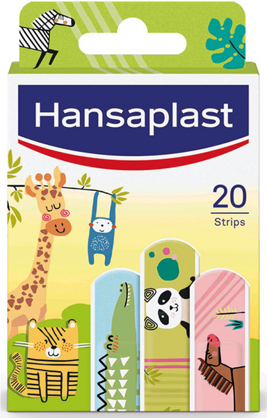 Hansaplast Apósitos Kids Animales 19x72 Mm 20 Unidades