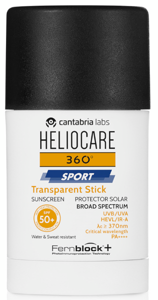 Heliocare 360º Sport Transparent Stick SPF50+ 25gr