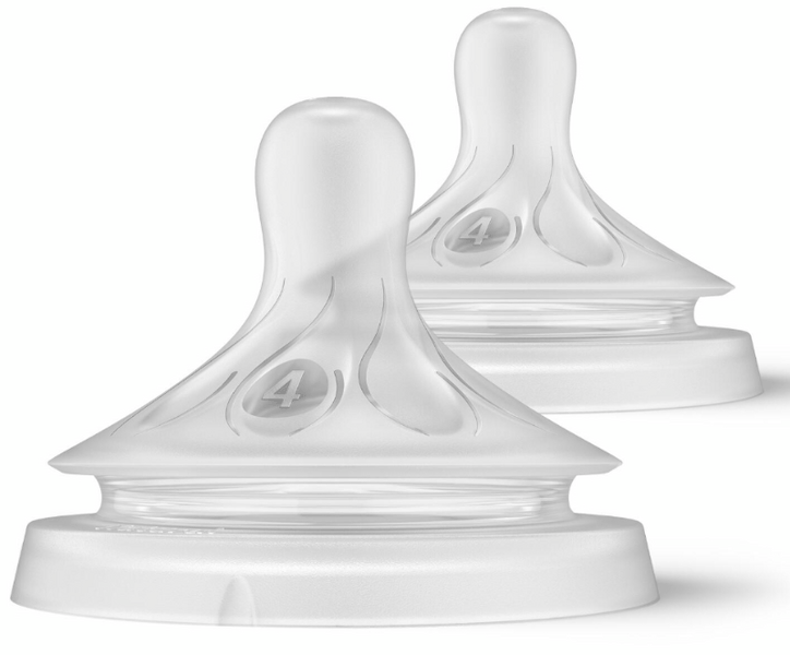 philips avent scy96402 tetinas natural response t4 flujo rapido 3m 2 uds