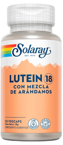 Solaray Lutein18 Con Mezcla De Arándanos 30 Cápsulas Vegetales