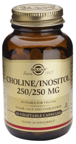 Solgar Colina/Inositol 250/250 Mg 50 Cápsulas Vegetales
