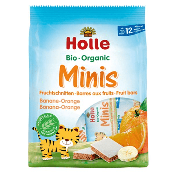 Minis Barres aux Fruits Banane Orange +12m Bio 100g 3