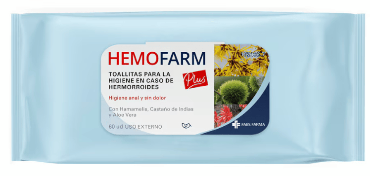 Hemofarm Plus Toallitas 60 Unidades