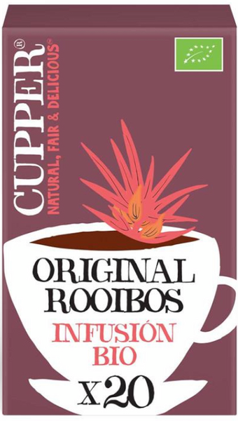 Cupper Infusión Just Rooibos BIO 20 Bolsitas