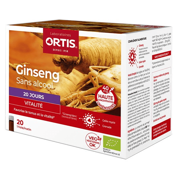 Vitalité Ginseng Bio 20 shots 2