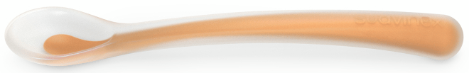 Suavinex Cuchara Silicona +4m Teja