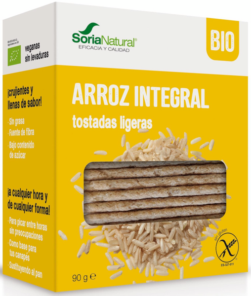 Soria Natural Tostadas De Arroz Integral Bio 90 Gr