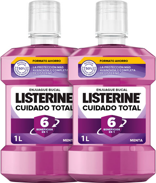 Listerine Cuidado Total Enjuague Bucal Duplo 2x1000ml