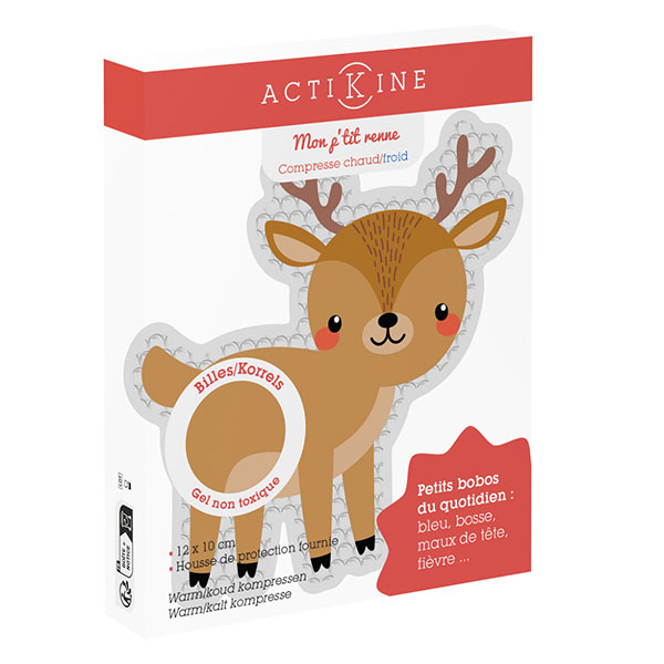 Actikiné Compresse chaud/froid billes kids - Renne