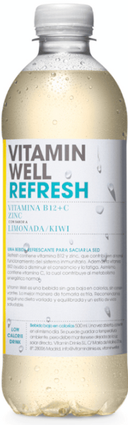 VITAMIN WELL Refresh Limonada/Kiwi 12x500 ml