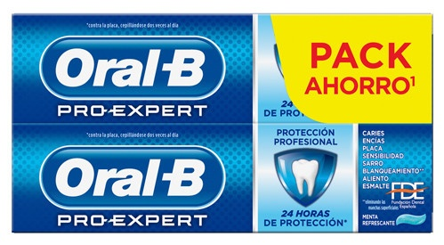 Oral-B Pasta Dental Pro Expert Protección Profesional Duplo 2x75ml