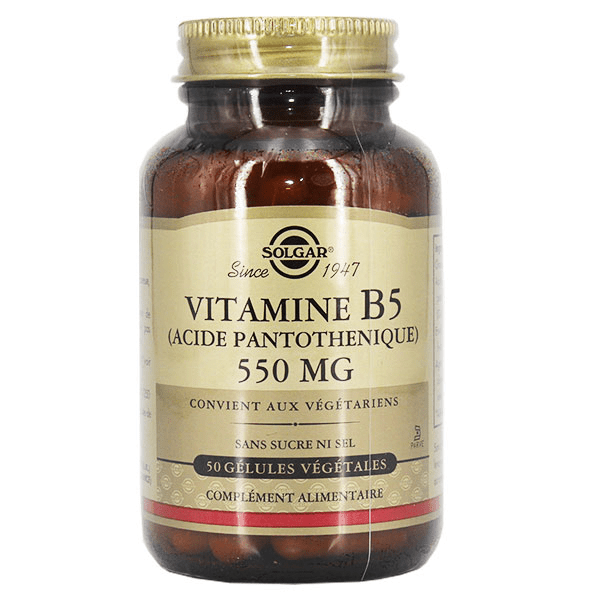 Vitamine B5 -Acide Pantothénique- 550mg 50 gélules végétales 4