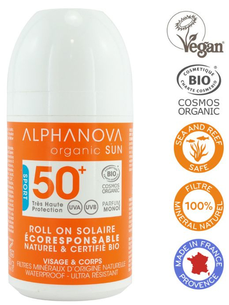 Alphanova Sun Protector Solar SPF 50 + RollOn 50ml