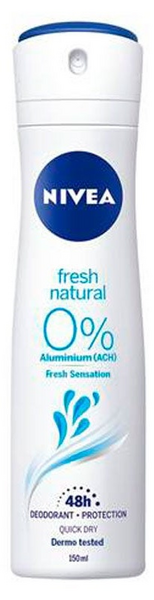 Nivea Desodorante Spray Alu Free Fresh Natural 150ml