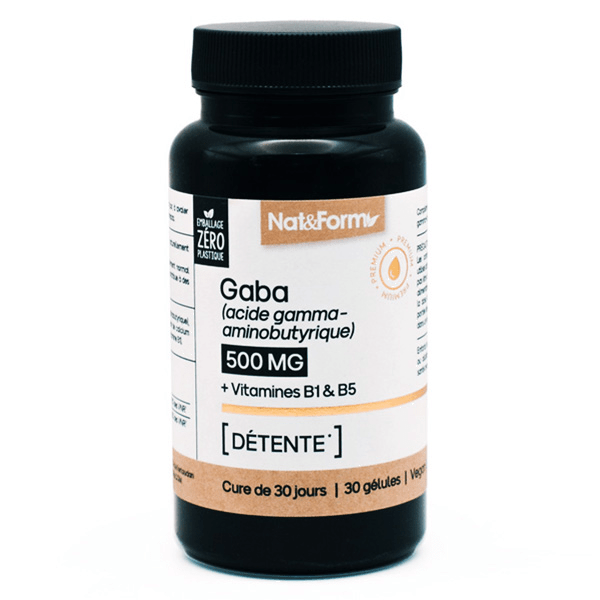 GABA + Vitamines B1 & B5 nervosité 30 gélules 3