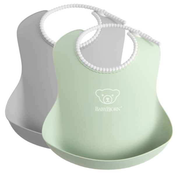 BabyBjörn Baberos Gris/ Verde Pastel 2 uds