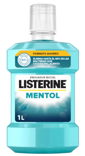 Listerine Mentol Enjuague Bucal 1000ml
