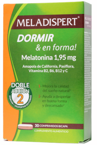Meladispert Melatonina Dormir &Amp; En Forma 30 Comprimidos Bicapa