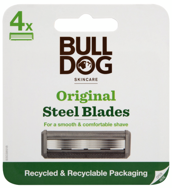 Bulldog Skincare For Men Original Steel Blades 4 Cargadores