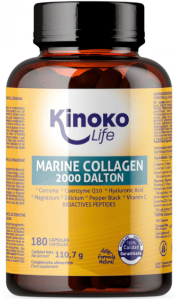 Kinoko Life Colágeno Marino 2000 Dalton 180 Cápsulas