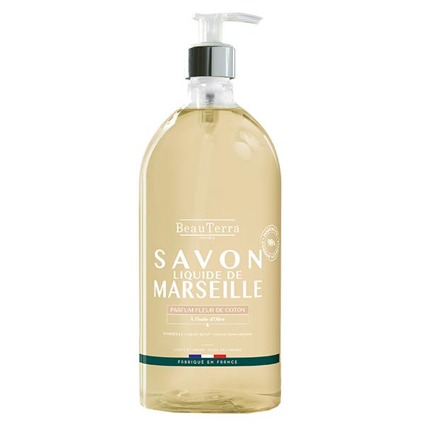 Savon Liquide de Marseille Fleur de Coton 1L 3
