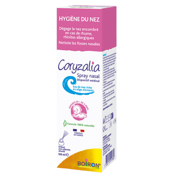 Coryzalia spray nasal nez encombré pour bébé et nourissons 100ml 5