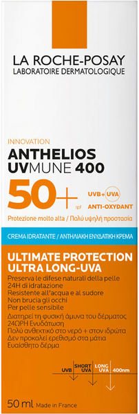 La Roche Posay Anthelios UVMUNE 400 Crema Sin Perfume SPF50+ 50 Ml