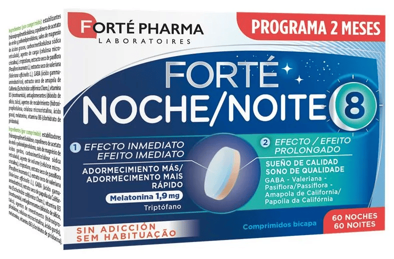 Forté Pharma Forté Noche 8 60 Comprimidos Bicapa