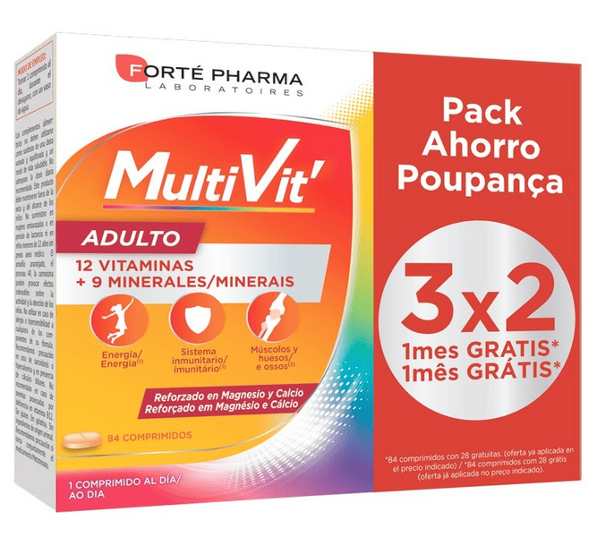 Forte Pharma Energy Multivit Adulto 84 comprimidos