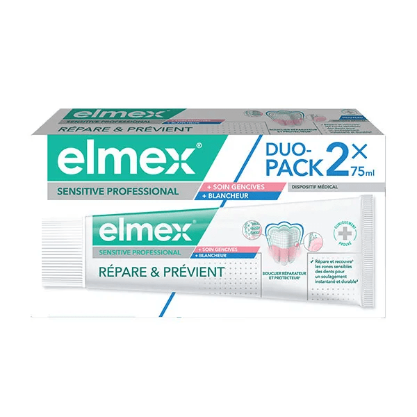Sensitive Professional Soin Gencives Blancheur Dentifrice 2x75 ml 3