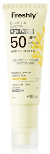 freshly cosmetics d natural suncare age-repair spf50 50 ml