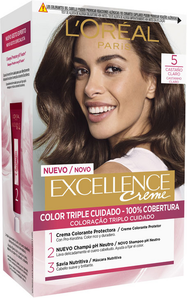 L'Oréal Excellence Creme Tinte Permanente Tono 5 Castaño Claro