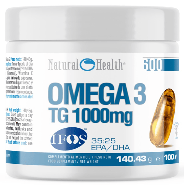 Natural Health Omega 3 35 DHA/25 EPA TG IFOS 100 Cápsulas