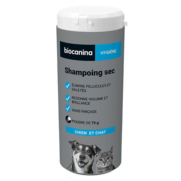 Comparer les prix de Biocanina Shampoing Sec Chiens et Chats 100g