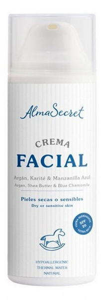 Alma Secret Crema Facial Con Aragán, Karité Y Manzanilla Azul SPF20 50ml