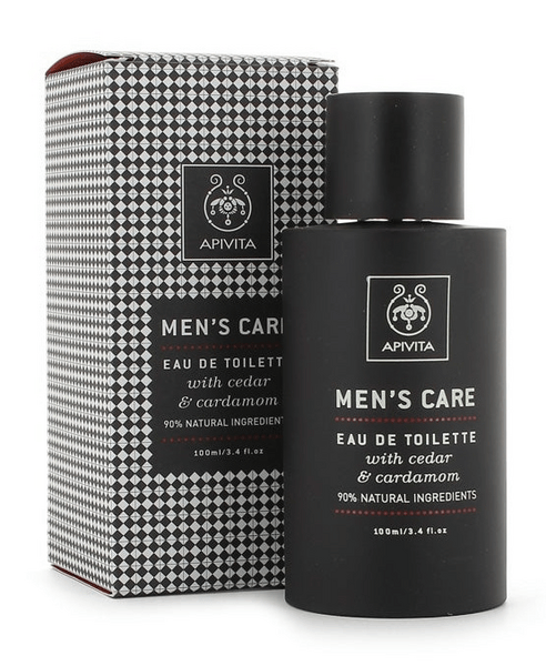 Apivita Mens Care Colonia para Hombre Hombre Eau de Toilette con Cedro y Cardamomo 100 ml
