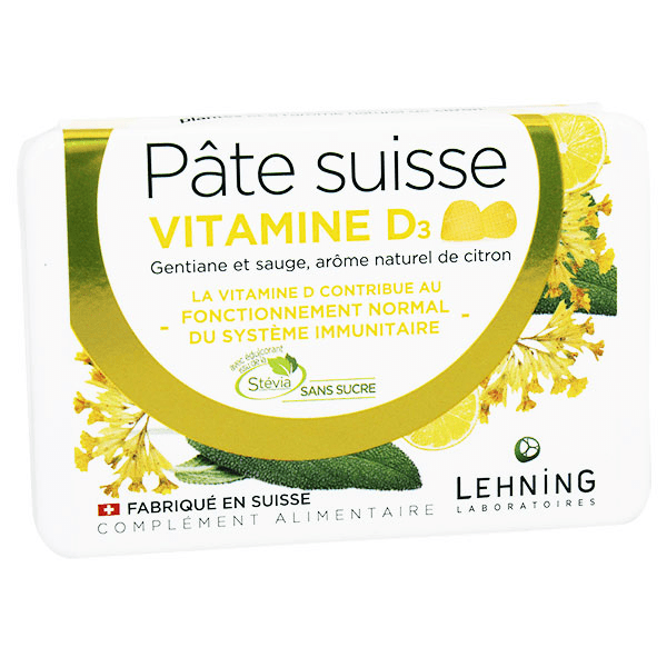 Pâte Suisse Vitamine D 40 gommes 3