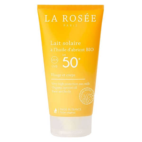 Solaires Lait à l'Huile d'Abricot SPF50+ Bio 150ml