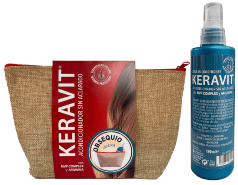 Keravit Acondicionador sin Aclarado 190 ml + Neceser de Regalo