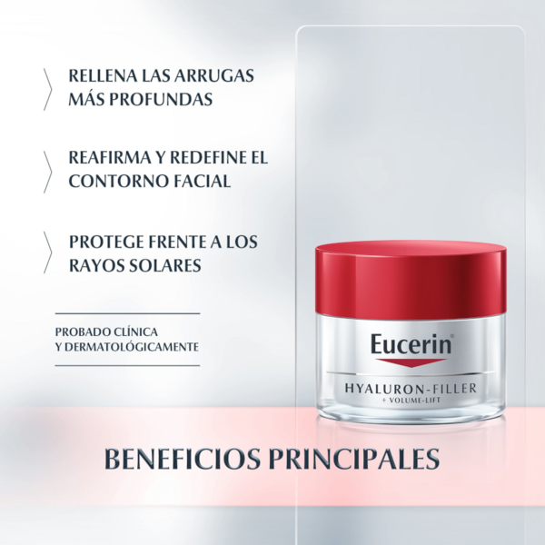 Eucerin Crema De Día Facial Hyaluron-Filler Volume-Lift 50ml