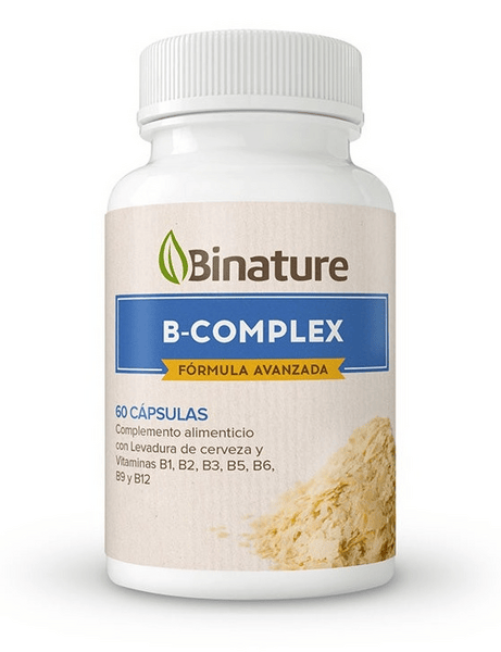 Binature Levadura de Cerveza y Vitaminas B Complex 600 mg 60 Cápsulas